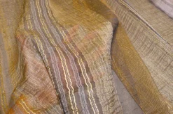 TESSUTO TENDA ORGANZA ORO BLU