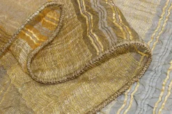 TESSUTO TENDA ORGANZA ORO BLU