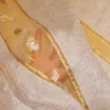 TESSUTO TENDA ORGANZA PANNA RICAMO ORO