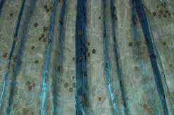 TESSUTO TENDA ORGANZA PETROLIO CANGIANTE