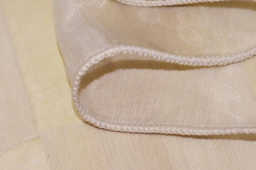 TESSUTO TENDA ORGANZA SCACCO BEIGE