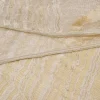 TESSUTO TENDA ORGANZA STROPICCIATA PANNA CON RICAMO