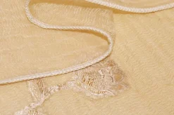 TESSUTO TENDA ORGANZA STROPICCIATA CON RICAMO FILL COUPE FIORE