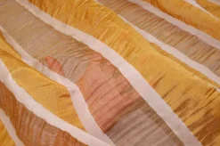 TESSUTO TENDA ORGANZA STROPICCIATA RIGA GIALLO ORO