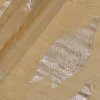 TESSUTO TENDA ORGANZA STROPICCIATA GIALLO ORO CON APPLICAZIONI