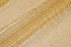 TESSUTO TENDA ORGANZA STROPICCIATA FASCE ORO
