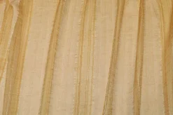 TESSUTO TENDA ORGANZA STROPICCIATA FASCE ORO
