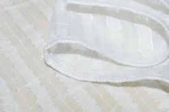 TESSUTO TENDA ORGANZA STROPICCIATA RIGHINA BIANCA