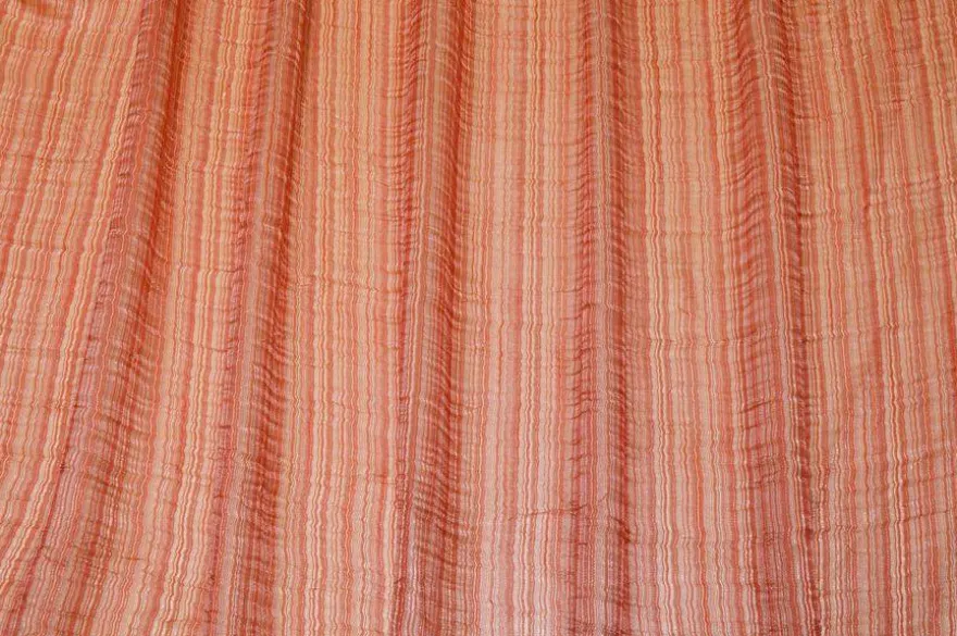 TESSUTO TENDA ORGANZA STROPICCIATA ARANCIO