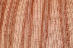 TESSUTO TENDA ORGANZA STROPICCIATA ROSSA E ORO