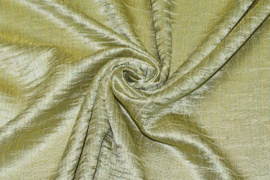 TESSUTO TENDA ORGANZA STROPICCIATA VERDE