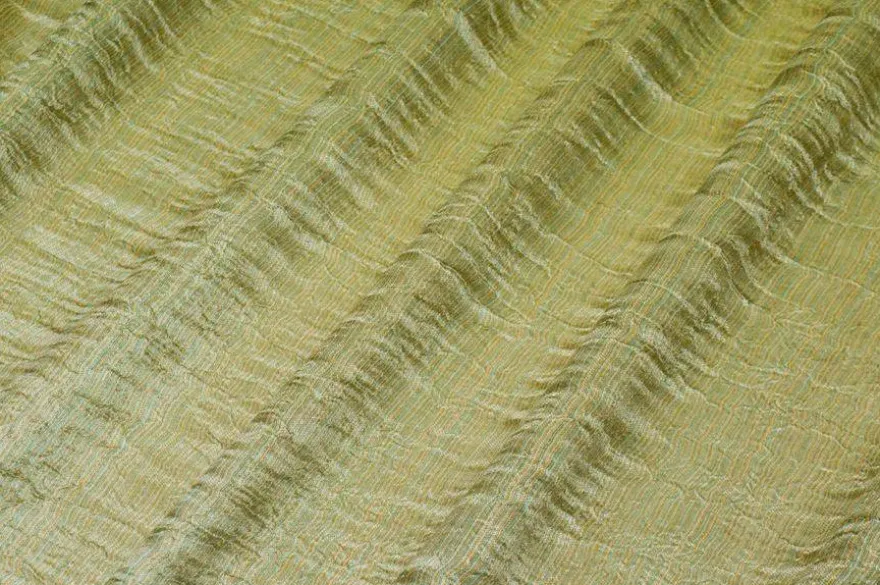 TESSUTO TENDA ORGANZA STROPICCIATA VERDE