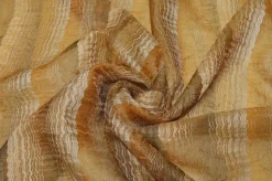 TESSUTO TENDA ORGANZA STROPICCIATA SFUMATA ARANCIO