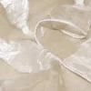 TESSUTO TENDA ORGANZA STROPICCIATA AVORIO APPLICAZIONI