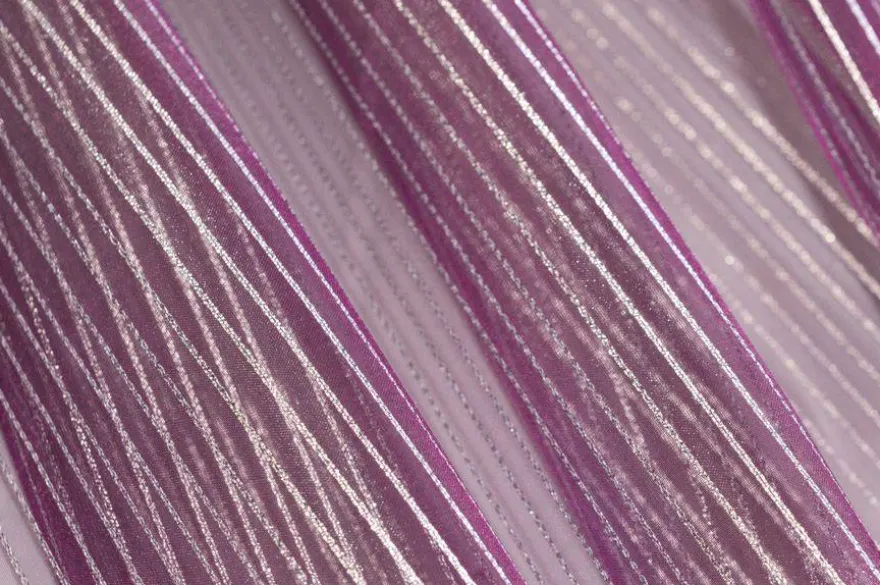 TESSUTO TENDA ORGANZA VIOLA RIGHINO ARGENTO