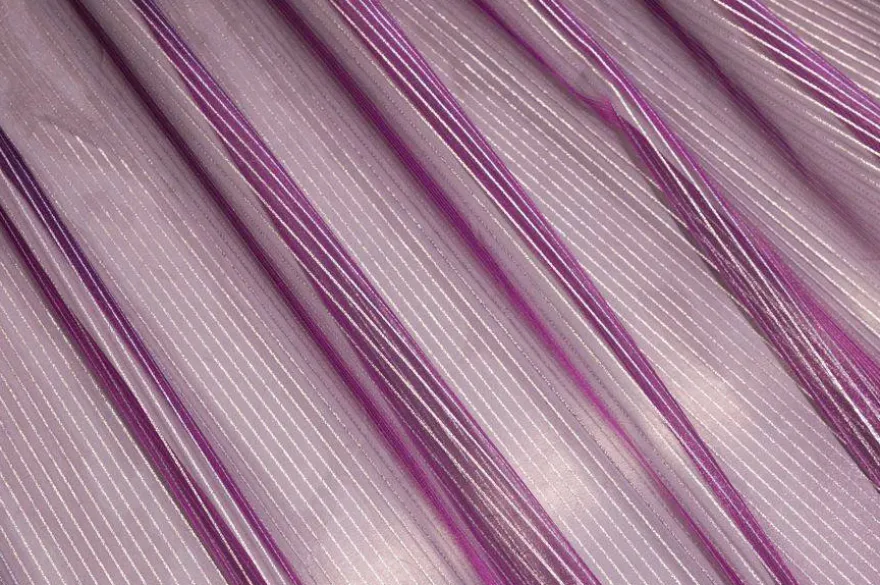 TESSUTO TENDA ORGANZA VIOLA RIGHINO ARGENTO