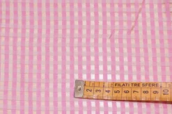 TESSUTO TENDA SCACCHETTO ROSA