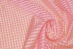 TESSUTO TENDA SCACCHETTO ROSA