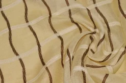TESSUTO TENDA SCACCO MARRONE