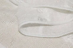 TESSUTO TENDA STROPICCIATA A RIGHE AVORIO