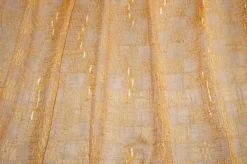 TESSUTO TENDA STROPICCIATO FONDO ORO