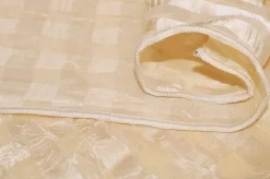TESSUTO TENDA STROPICCIATO SCACCO CREMA