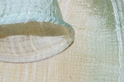 TESSUTO TENDA STROPICCIATO SFUMATO VERDE/BEIGE