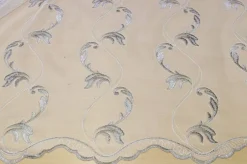 TESSUTO TENDA TULLE RICAMATO GRIGIO