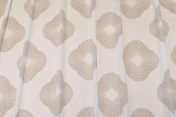 TESSUTO TENDA VELO FANTASIA GEOMETRICA BEIGE