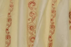 TESSUTO TENDA VELO FANTASIA ORO/BORDEAUX