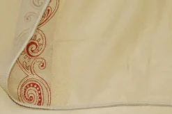 TESSUTO TENDA VELO FANTASIA ORO/BORDEAUX