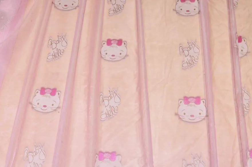 TESSUTO TENDA VELO ROSA HELLO BABY