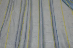 TESSUTO TENDA VELO STROPICCIATO AZZURRO /GIALLO