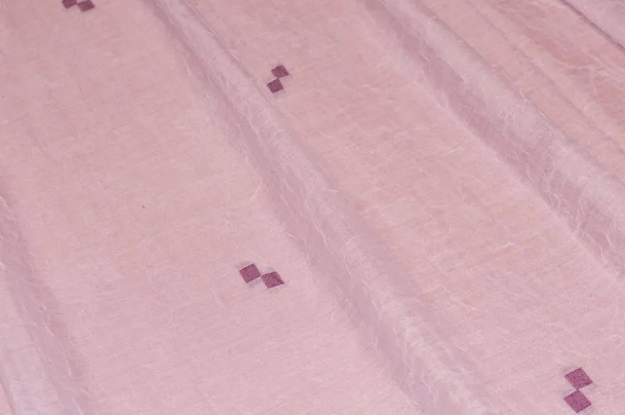 TESSUTO TENDA VELO STROPICCIATO ROSA