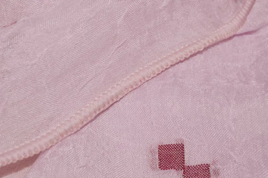 TESSUTO TENDA VELO STROPICCIATO ROSA