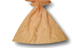 TESSUTO TENDA VETRO VELO RICAMATO SALMONE