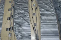 TESSUTO TENDE ORGANZA GRIGIO/NERO