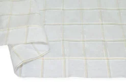 TESSUTO TENDINO BIANCO SCACCO GIALLO BLU