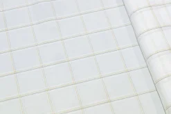 TESSUTO TENDINO BIANCO SCACCO GIALLO BLU