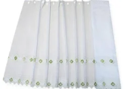 TESSUTO TENDINO CON INCASSI PIZZO FIORELLINO VERDE