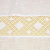 TESSUTO TENDINO EFFETTO LINO CON INSERTI MACRAME
