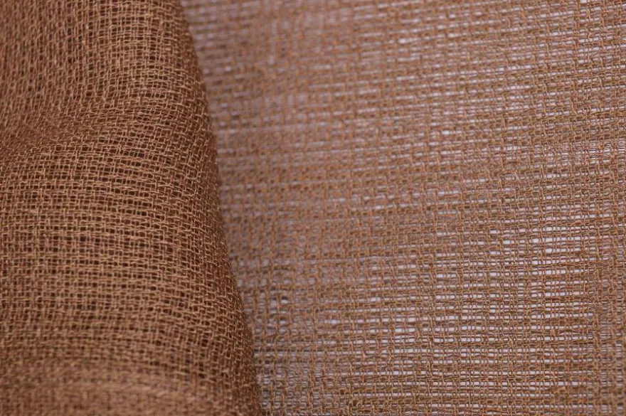 TESSUTO TENDINO EFFETTO TRAMA COLOR CACAO