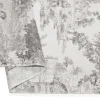 TESSUTO TENDINO FANTASIA TOILE DE JOUY GRIGIO