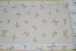TESSUTO TENDINO MISTO LINO FARFALLE TORTORA