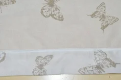 TESSUTO TENDINO MISTO LINO FARFALLE TORTORA