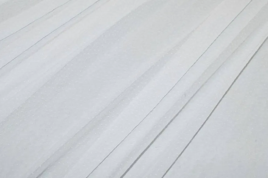 TESSUTO TERMOADESIVO PUNTO SPILLO LEGGERO BIANCO