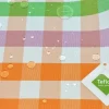 TESSUTO TOVAGLIA ANTIMACCHIA MULTICOLOR ARANCIO LILLA