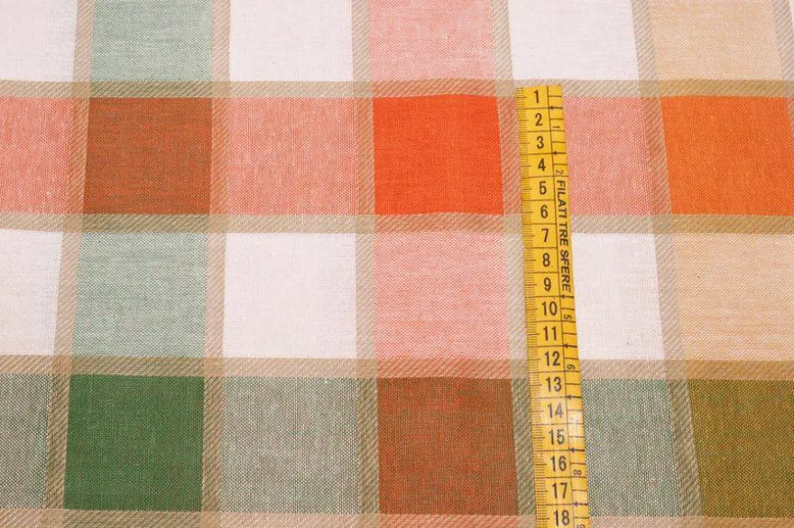 TESSUTO TOVAGLIA CAMPAGNOLA MULTICOLOR