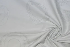 TESSUTO TOVAGLIA CHANTILLY LUREX ARGENTO