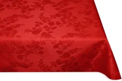 TESSUTO TOVAGLIA FIANDRA PURO COTONE LINDA ROSSA
